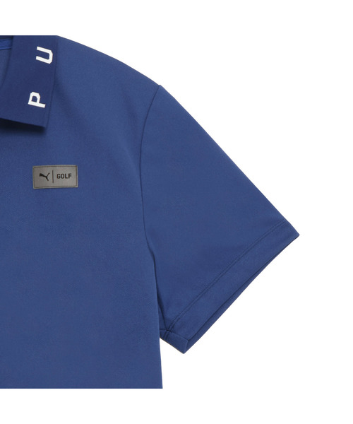 PUMA(プーマ)の「PUMA プーマ メンズ ゴルフ PB ピケ 半袖 ポロシャツ(ポロシャツ・メンズ・ホワイト系その他/ブルー系その他・LARGE/X-LARGE/XX-LARGE/MEDIUM/SMALL)」の4枚目の写真
