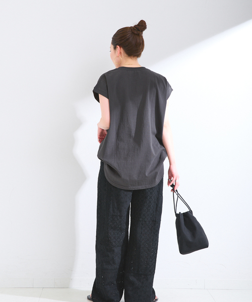 B.C STOCK(ベーセーストック)の「手洗い可 / レースパッチワークパンツ(その他パンツ・レディース・ブラック/ホワイト・FREE)」の18枚目の写真