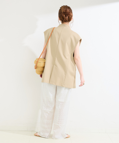 B.C STOCK(ベーセーストック)の「手洗い可 / レースパッチワークパンツ(その他パンツ・レディース・ブラック/ホワイト・FREE)」の11枚目の写真