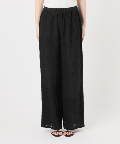 B.C STOCK(ベーセーストック)の「手洗い可 / レースパッチワークパンツ(その他パンツ・レディース・ブラック/ホワイト・FREE)」の7枚目の写真