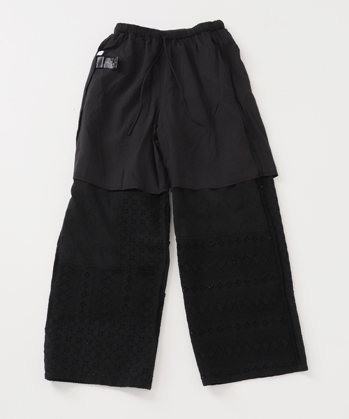 手洗い可 / レースパッチワークパンツ（その他パンツ）｜B.C STOCK