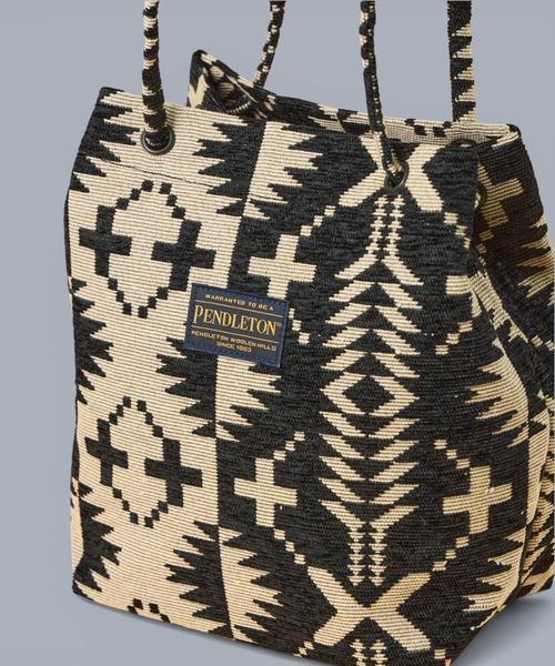 PENDLETON（ペンドルトン）の「【 PENDLETON / ペンドルトン 】GOBLINS BUCKET BAG / ゴブランバケットバッグ（ショルダーバッグ・レディース・ブルー/ブラック・FREE）」の3枚目の写真