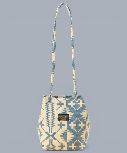 PENDLETON（ペンドルトン）の「【 PENDLETON / ペンドルトン 】GOBLINS BUCKET BAG / ゴブランバケットバッグ（ショルダーバッグ・レディース・ブルー/ブラック・FREE）」の8枚目の写真