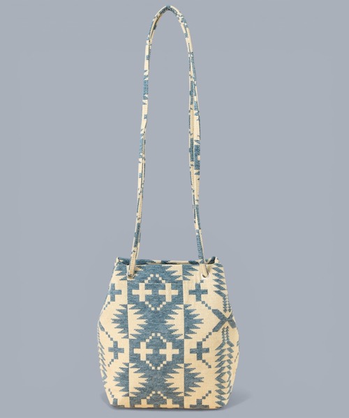 PENDLETON（ペンドルトン）の「【 PENDLETON / ペンドルトン 】GOBLINS BUCKET BAG / ゴブランバケットバッグ（ショルダーバッグ・レディース・ブルー/ブラック・FREE）」の9枚目の写真