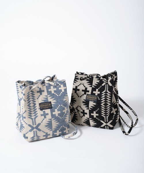 PENDLETON（ペンドルトン）の「【 PENDLETON / ペンドルトン 】GOBLINS BUCKET BAG / ゴブランバケットバッグ（ショルダーバッグ・レディース・ブルー/ブラック・FREE）」の14枚目の写真