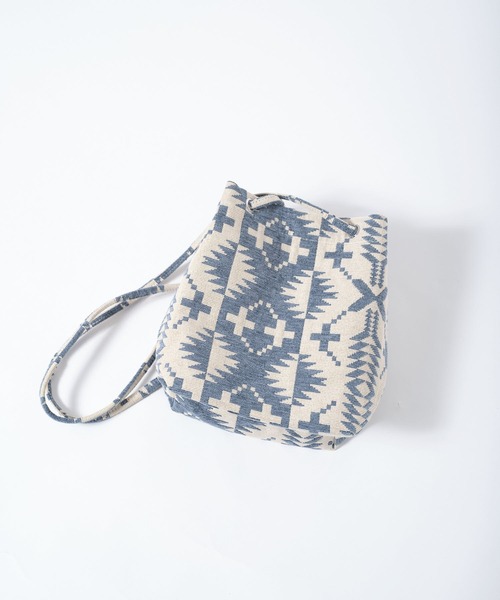 PENDLETON（ペンドルトン）の「【 PENDLETON / ペンドルトン 】GOBLINS BUCKET BAG / ゴブランバケットバッグ（ショルダーバッグ・レディース・ブルー/ブラック・FREE）」の16枚目の写真
