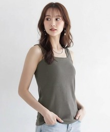 タンクトップ キャミソール レディース インナー トップス 肌着 夏 春 スクエアネック ブラ紐隠し 通気性 伸縮性あり 上品 かわいい おしゃれ 夏 春 秋 ブラック ブルーグレー コーヒー ダークグレー グレー グリーン グレージュ ホワイト 黒 青 青灰 茶色 黒灰 灰色 緑 白