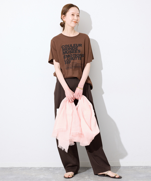 SLOBE IENA（スローブイエナ）の「SLOBE IENA ストール（ストール/ショール・レディース・ベージュ/ピンク/カーキ・FREE）」の16枚目の写真