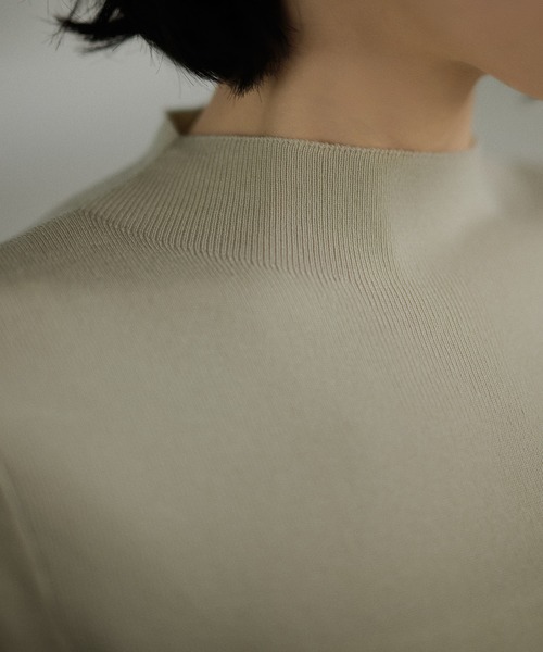 LAULEN(ローレン)の「bottle neck peplum knit tops /ボトルネックペプラム半袖ニットトップス(ニット/セーター・レディース・レッド/ブラック/アイボリー/ベージュ・FREE)」の19枚目の写真