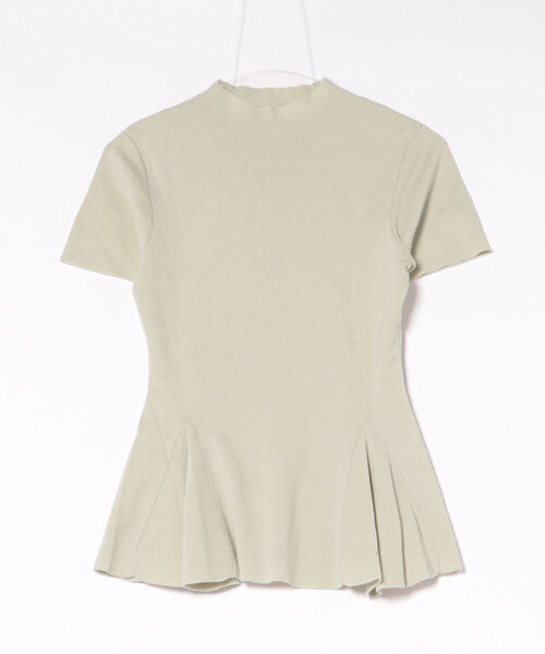 LAULEN(ローレン)の「bottle neck peplum knit tops /ボトルネックペプラム半袖ニットトップス(ニット/セーター・レディース・レッド/ブラック/アイボリー/ベージュ・FREE)」の22枚目の写真