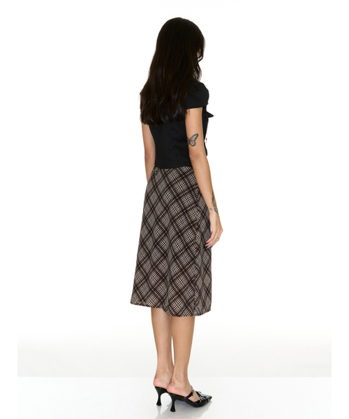 SETSETSET(セットセットセット)の「CHECK MIDI SKIRT(スカート・レディース・その他・FREE)」の4枚目の写真