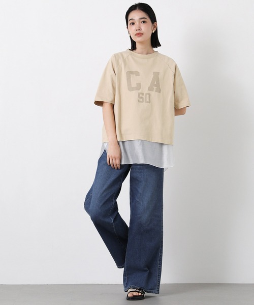 Gready Brilliant（グレディブリリアン）の「スクエアネック裾シアータンク（Tシャツ/カットソー・レディース・オフホワイト・38）」の2枚目の写真