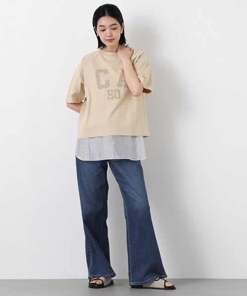 Gready Brilliant（グレディブリリアン）の「スクエアネック裾シアータンク（Tシャツ/カットソー・レディース・オフホワイト・38）」の6枚目の写真