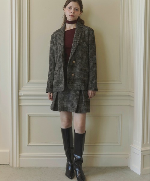 ORGUE（オルグ）の「Asymmetry choker tops/アシンメトリーチョーカートップス（Tシャツ/カットソー・レディース・バーガンディー/ホワイト/ブラック・FREE）」の18枚目の写真