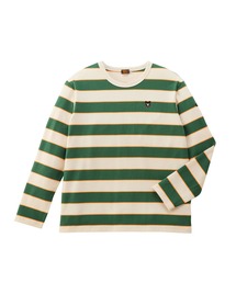 DOUBLE_B（ダブルビー）の「ワンポイント　ボーダー長袖Tシャツ（大人用）（Tシャツ/カットソー）」
