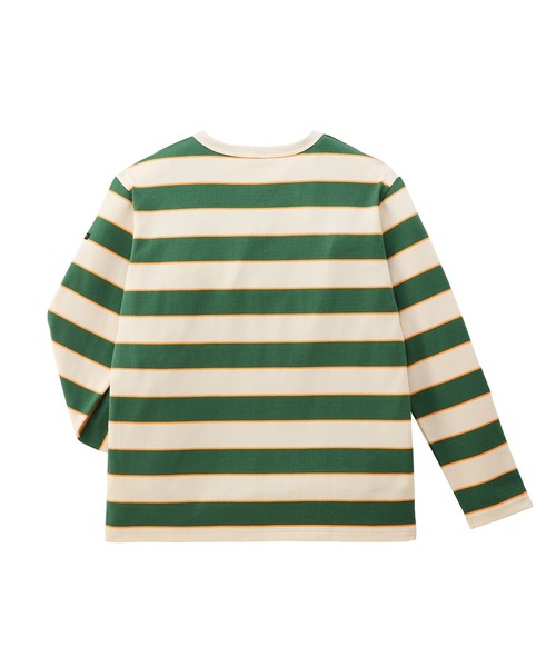 DOUBLE_B（ダブルビー）の「ワンポイント　ボーダー長袖Tシャツ（大人用）（Tシャツ/カットソー・レディース・グリーン系その他・L(175-185cm)/M(165-175cm)/S(155-165cm)）」の2枚目の写真
