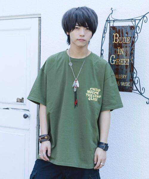 L.H.P(エルエイチピー)の「CHRONOIZM/クロノイズム/VINTAGE T-SHIRT(Tシャツ/カットソー・メンズ・モスグリーン・L)」の1枚目の写真