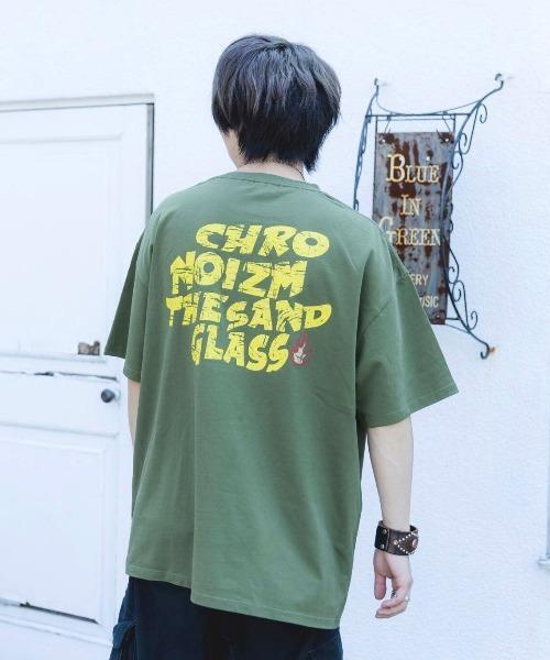 L.H.P(エルエイチピー)の「CHRONOIZM/クロノイズム/VINTAGE T-SHIRT(Tシャツ/カットソー・メンズ・モスグリーン・L)」の2枚目の写真