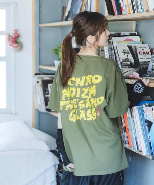L.H.P(エルエイチピー)の「CHRONOIZM/クロノイズム/VINTAGE T-SHIRT(Tシャツ/カットソー・メンズ・モスグリーン・L)」の4枚目の写真