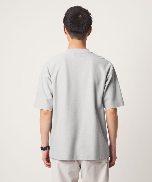 green label relaxing(グリーンレーベルリラクシング)の「GIZA ハニカム クルーネック 半袖 Tシャツ(Tシャツ/カットソー・メンズ・ネイビー/ライム/ライトグレー/ホワイト・M/L/S/XL)」の22枚目の写真