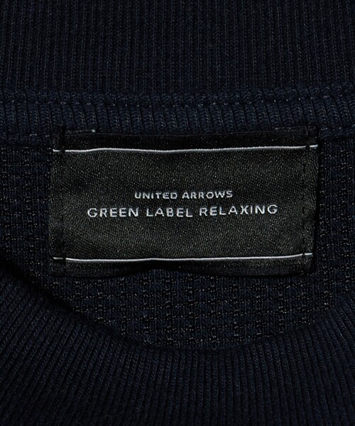 green label relaxing(グリーンレーベルリラクシング)の「GIZA ハニカム クルーネック 半袖 Tシャツ(Tシャツ/カットソー・メンズ・ネイビー/ライム/ライトグレー/ホワイト・M/L/S/XL)」の6枚目の写真