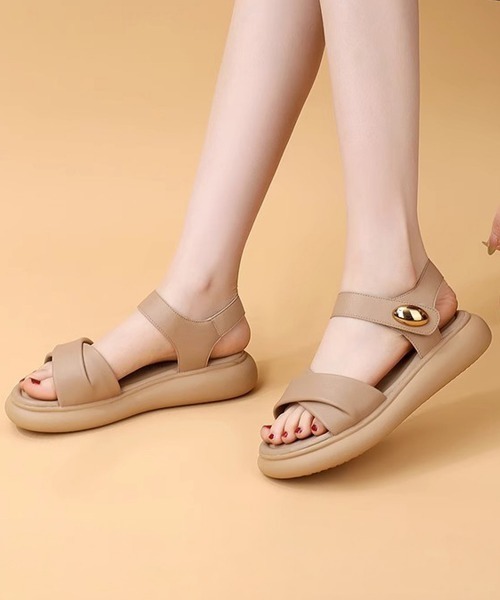 Miniministore(ミニミニストア)の「フラットサンダル 厚底サンダル 軽量美脚(サンダル・レディース・ブラック/ベージュ/アイボリー・23.0cm/24.0cm/25.0cm/22.5cm/23.5cm/24.5cm)」の22枚目の写真