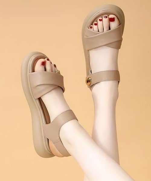 Miniministore(ミニミニストア)の「フラットサンダル 厚底サンダル 軽量美脚(サンダル・レディース・ブラック/ベージュ/アイボリー・23.0cm/24.0cm/25.0cm/22.5cm/23.5cm/24.5cm)」の18枚目の写真