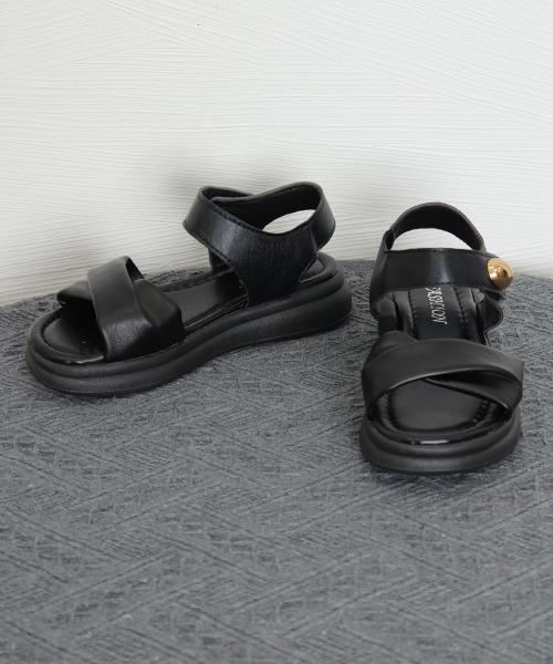 Miniministore(ミニミニストア)の「フラットサンダル 厚底サンダル 軽量美脚(サンダル・レディース・ブラック/ベージュ/アイボリー・23.0cm/24.0cm/25.0cm/22.5cm/23.5cm/24.5cm)」の15枚目の写真
