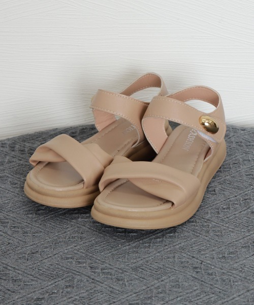 Miniministore(ミニミニストア)の「フラットサンダル 厚底サンダル 軽量美脚(サンダル・レディース・ブラック/ベージュ/アイボリー・23.0cm/24.0cm/25.0cm/22.5cm/23.5cm/24.5cm)」の16枚目の写真