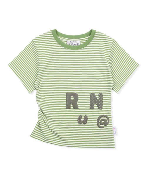 RuNaKi'Hu'(ルナキフ)の「WXT080 ナラビストライプシャーリングTシャツ (ライトグリーン)(Tシャツ/カットソー・レディース・その他・1/2)」の3枚目の写真