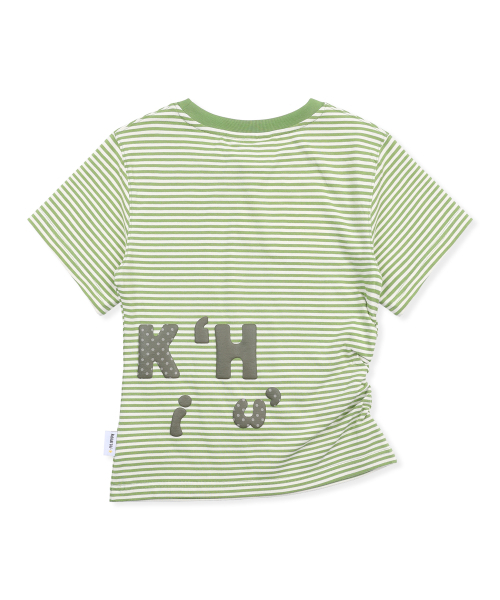 RuNaKi'Hu'(ルナキフ)の「WXT080 ナラビストライプシャーリングTシャツ (ライトグリーン)(Tシャツ/カットソー・レディース・その他・1/2)」の2枚目の写真