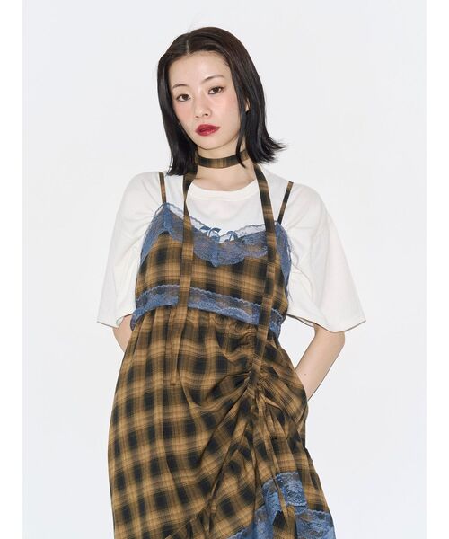 jouetie（ジュエティ）の「レースドッキングアシメヘムキャミワンピース（ワンピース・レディース・イエロー/レッド/ブラック・FREE）」の20枚目の写真