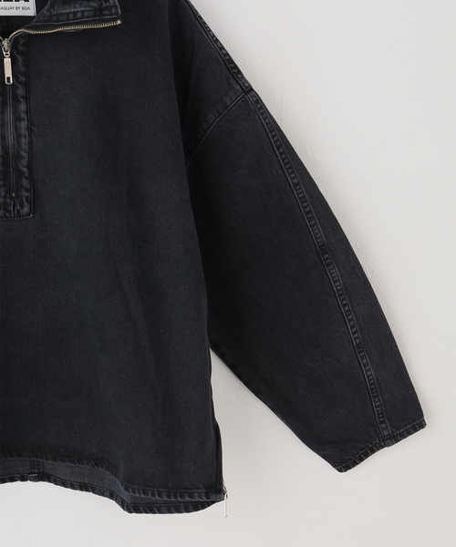 JOURNAL STANDARD(ジャーナルスタンダード)の「【DALA / ダラ】 FUNNELL POPOVER(デニムジャケット・レディース・ブラック・MEDIUM)」の3枚目の写真