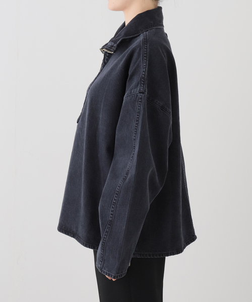 JOURNAL STANDARD(ジャーナルスタンダード)の「【DALA / ダラ】 FUNNELL POPOVER(デニムジャケット・レディース・ブラック・MEDIUM)」の12枚目の写真