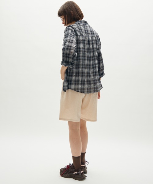 full/fill.(フルフィル)の「basic check shirt / ベーシックチェックシャツ(シャツ/ブラウス・レディース・ネイビー/ベージュ・FREE)」の16枚目の写真