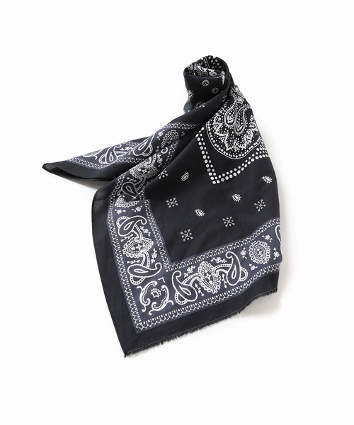 FRAMeWORK(フレームワーク)の「JOHNBULL/ジョンブル bandana(バンダナ/スカーフ・レディース・ベージュ/ネイビー/ブラック/チャコールグレー・FREE)」の17枚目の写真