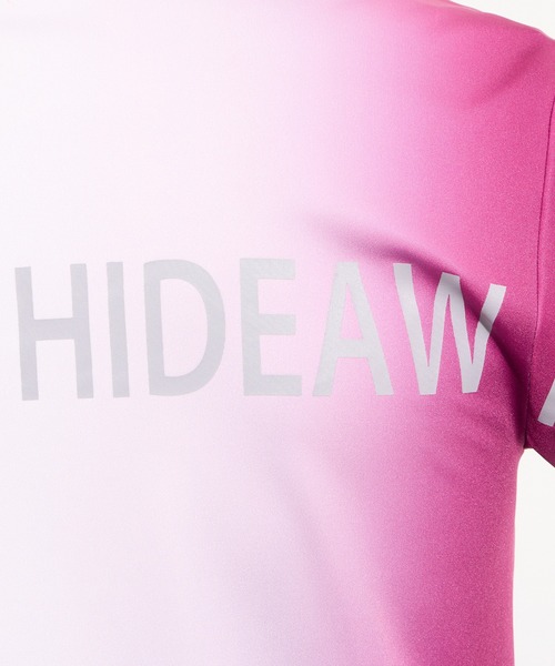HIDEAWAYS NICOLE(ハイダウェイニコル)の「【WEB限定】グラデーション・ロゴプリント半袖Tシャツ(Tシャツ/カットソー・メンズ・グレー/ブルー/パープル/オレンジ・MEDIUM/LARGE/X-LARGE)」の14枚目の写真