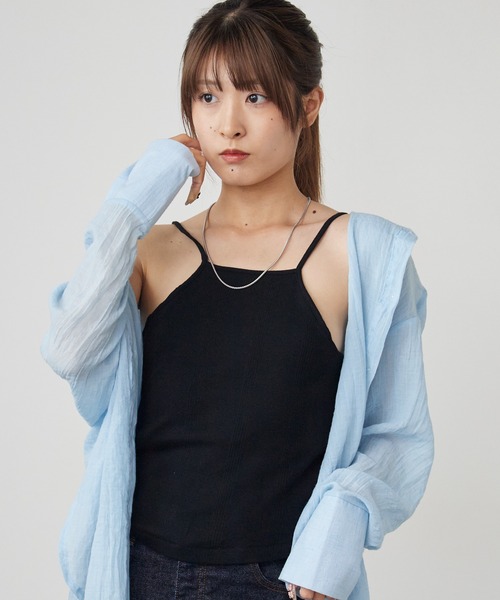 MILLER(ミラー)の「R.P.miller/ミラー Prib Cap Cami カップ付きキャミソール アメスリ 2026年春夏(キャミソール・レディース・ブラック/ブラウン/アイボリー/ブラック系その他/ブラウン系その他/レッド系その他・FREE)」の16枚目の写真
