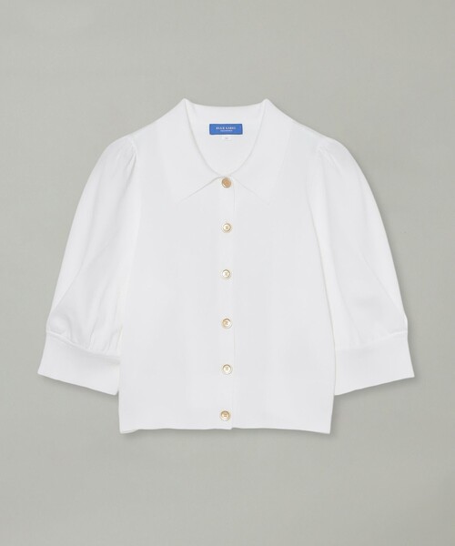 BLUE LABEL CRESTBRIDGE(ブルーレーベルクレストブリッジ)の「エアーライトニットカーディガン(シャツ/ブラウス・レディース・ダークネイビー/オフホワイト・38)」の8枚目の写真