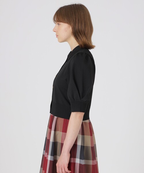 BLUE LABEL CRESTBRIDGE(ブルーレーベルクレストブリッジ)の「エアーライトニットカーディガン(シャツ/ブラウス・レディース・ダークネイビー/オフホワイト・38)」の11枚目の写真