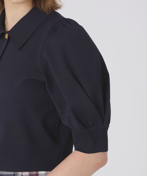 BLUE LABEL CRESTBRIDGE(ブルーレーベルクレストブリッジ)の「エアーライトニットカーディガン(シャツ/ブラウス・レディース・ダークネイビー/オフホワイト・38)」の19枚目の写真
