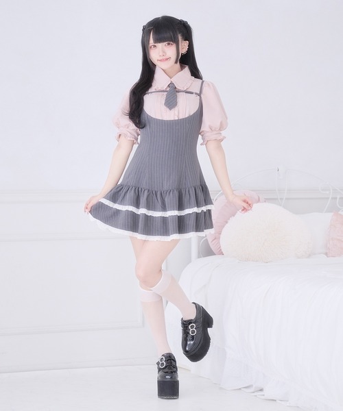 Pal elfy(パルエルフィー)の「ピンタックパフスリーブブラウス(シャツ/ブラウス・レディース・ブルー/オフホワイト/ピンク・フリー)」の20枚目の写真