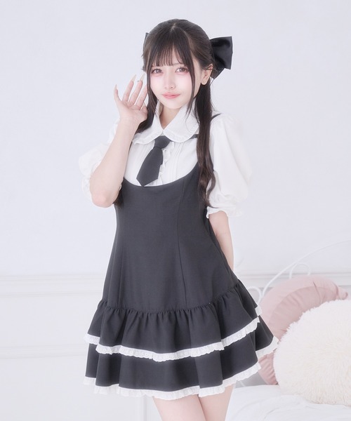 Pal elfy(パルエルフィー)の「ピンタックパフスリーブブラウス(シャツ/ブラウス・レディース・ブルー/オフホワイト/ピンク・フリー)」の4枚目の写真