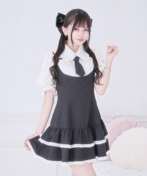 Pal elfy(パルエルフィー)の「ピンタックパフスリーブブラウス(シャツ/ブラウス・レディース・ブルー/オフホワイト/ピンク・フリー)」の6枚目の写真