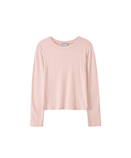 SALON DE YOHN(サロンドヨーン)の「Soft Tencel Tee_ 4 Colors(Tシャツ/カットソー・レディース・PINK/ベージュ系その他/ブルー系その他/グレー系その他・FREE)」の1枚目の写真