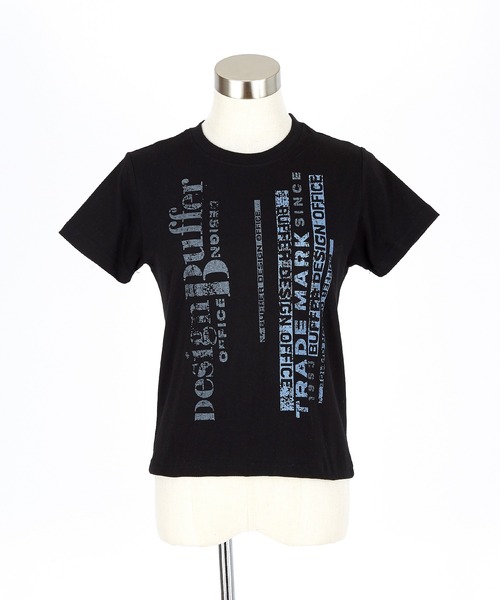 a.p.o.v.(エーピーオービー)の「a.p.o.v. クロップド丈クラックY2K全面プリントTシャツ(レディース)(Tシャツ/カットソー・レディース・ホワイト/ブラウン/ブラック・ONESIZE)」の16枚目の写真