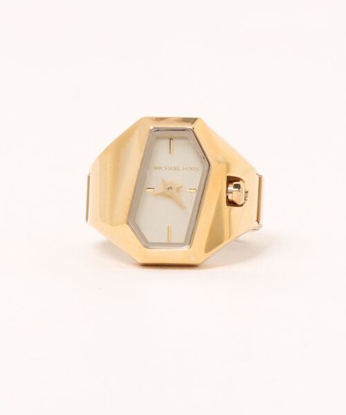 MICHAEL KORS（マイケルコース）の「MICRO SURI リング ウォッチ（アナログ腕時計・レディース・ゴールド・FREE）」の3枚目の写真