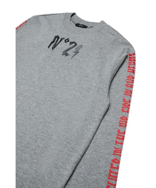 N°21(ヌメロ ヴェントゥーノ)の「キッズ 長袖Tシャツ N.21(Tシャツ/カットソー・キッズ・グレー・10Y/8Y/16Y/14Y/12Y)」の4枚目の写真