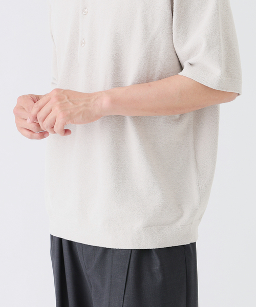 EDIFICE(エディフィス)の「《EDIFICE by PIPPIOLINO》 パイル ヘンリー ネック(Tシャツ/カットソー・メンズ・チャコールグレー/ブラック/ベージュ系その他・LARGE/MEDIUM)」の11枚目の写真