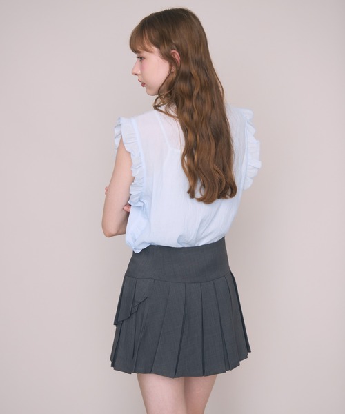 Noelie(ノエリー)の「プリーツレイヤードスカート(スカート・レディース・ブラック/グレー・FREE)」の12枚目の写真